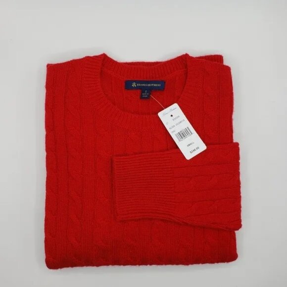Brooks Brothers Cashmere Wool Cable Sweater - Picture 5 of 9
